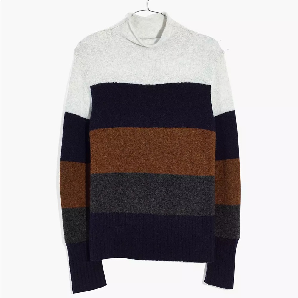 * Madewell Inland Striped Turtleneck Sweater XS